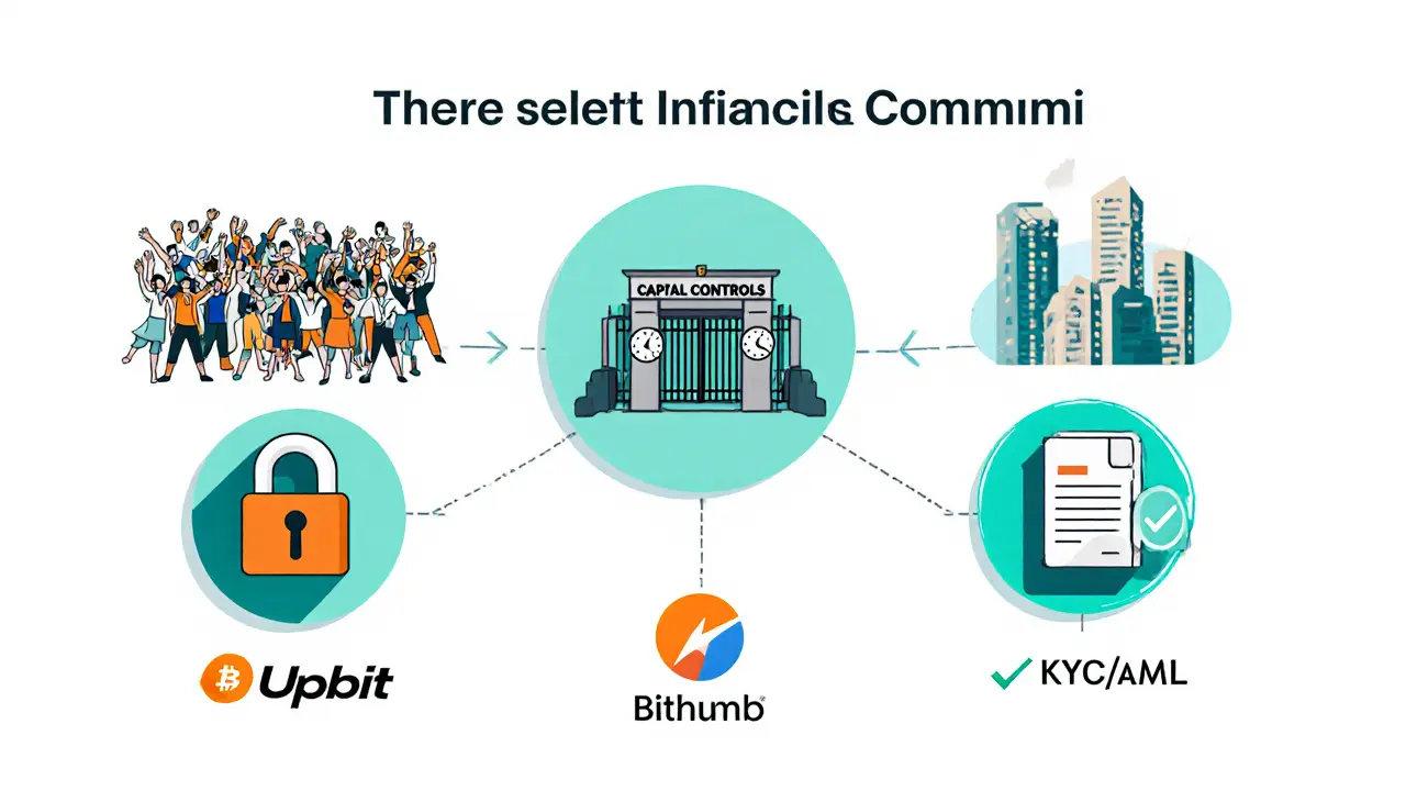 Major Korean Exchanges and Typical Premium Levels