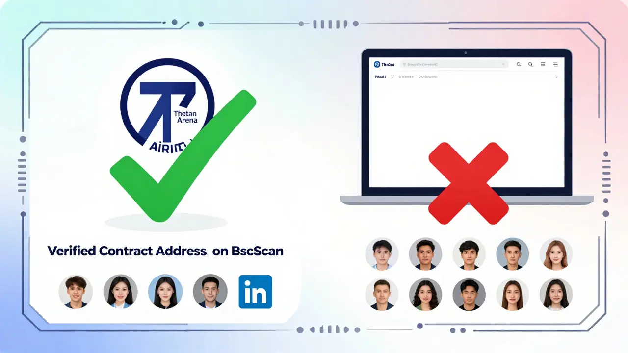 Side-by-side comparison of legitimate vs fake GameFi airdrop features