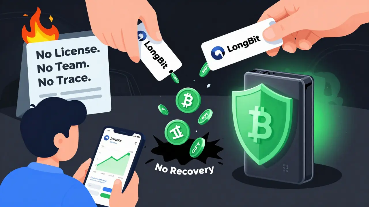 Crypto wallet being drained by scam link while hardware wallet stays safe offline