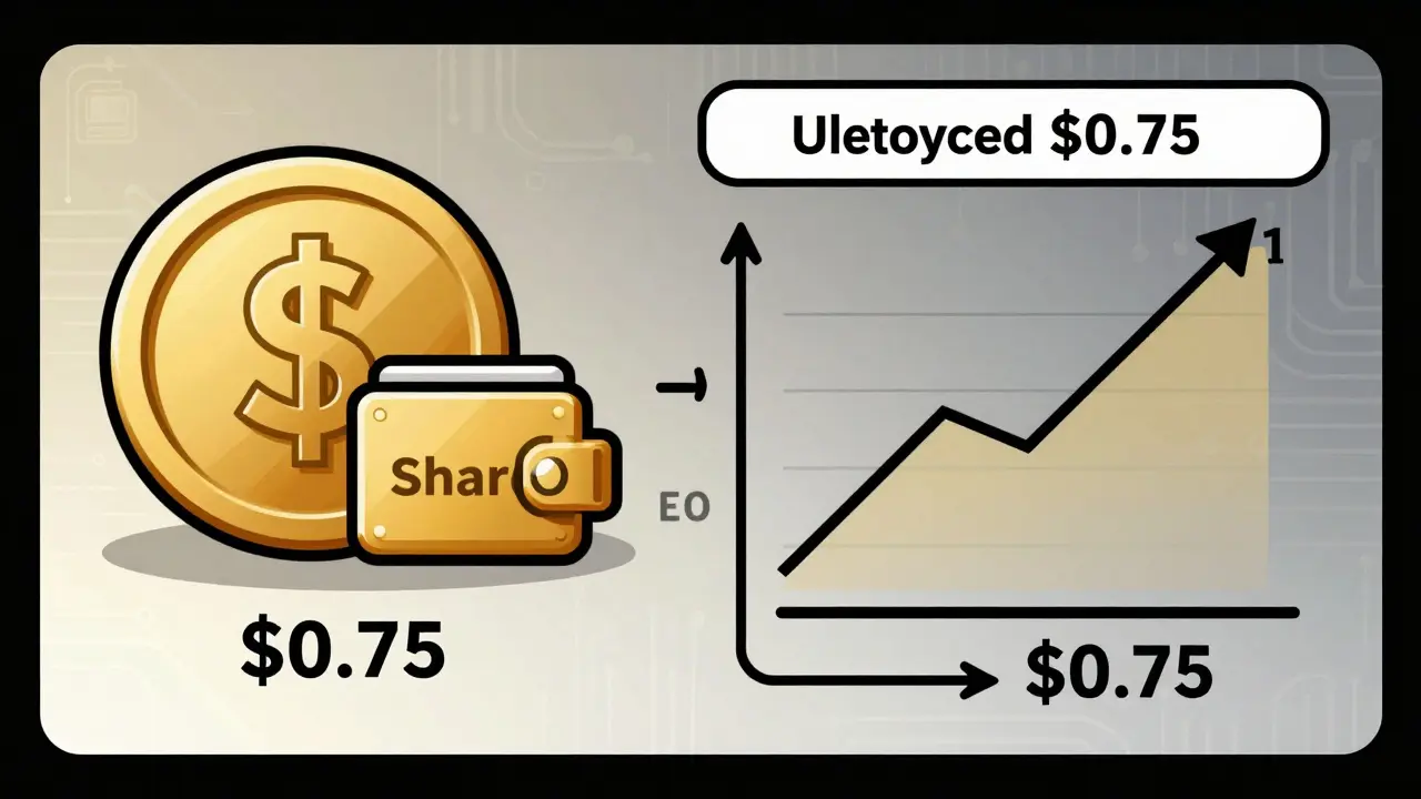 A user exchanging a discounted bond token to help stabilize a falling stablecoin price through supply reduction.