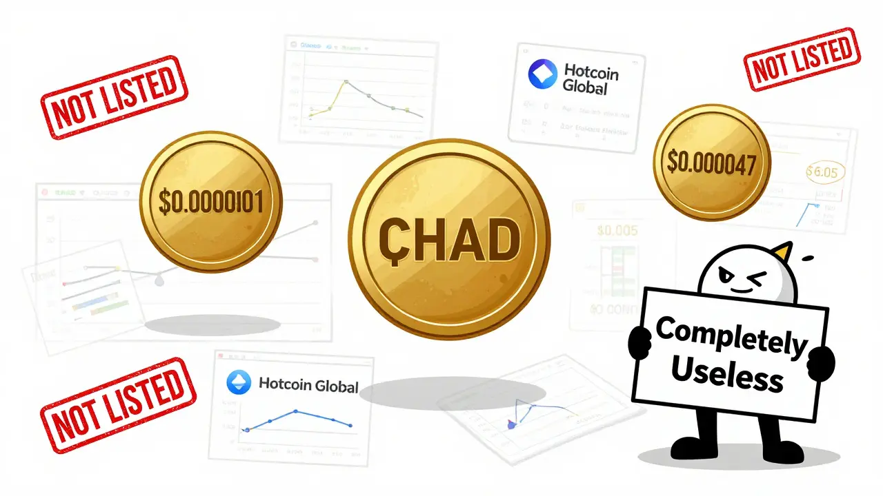 What is CHAD (CHAD) crypto coin? The meme coin with no value, no team, and no future