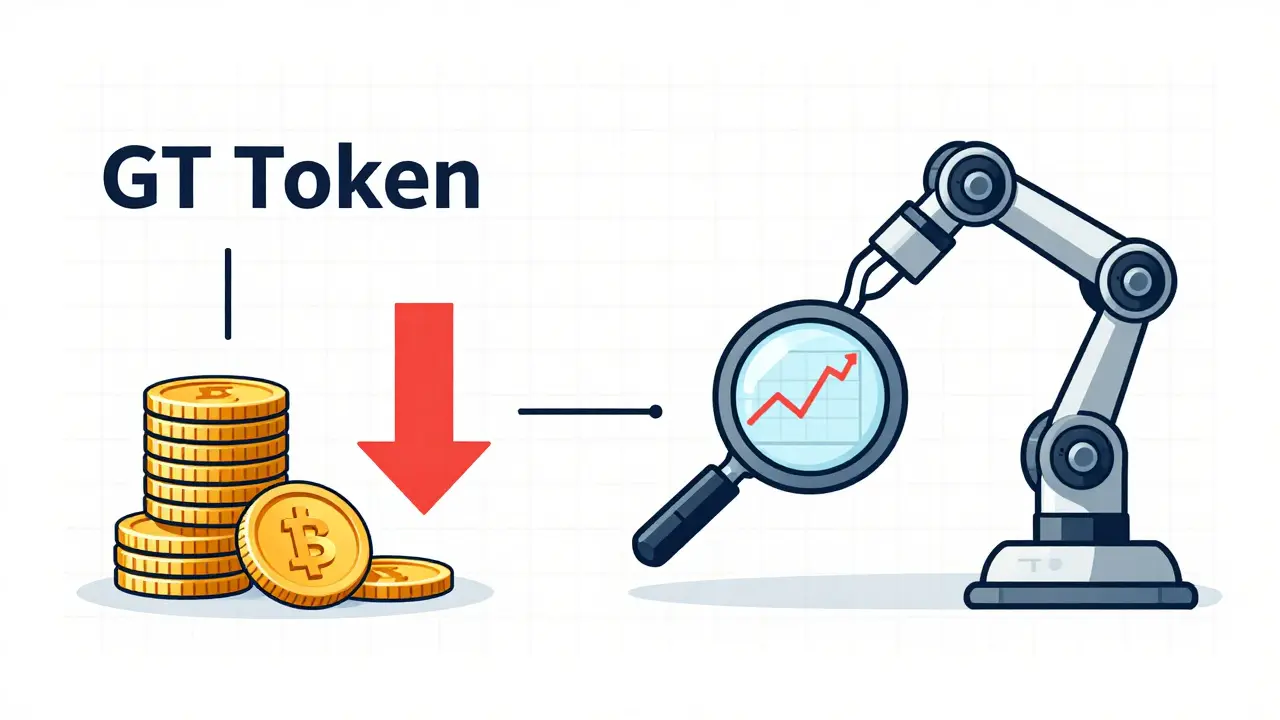 Schematic diagram showing fee discounts and advanced trading tools like bots