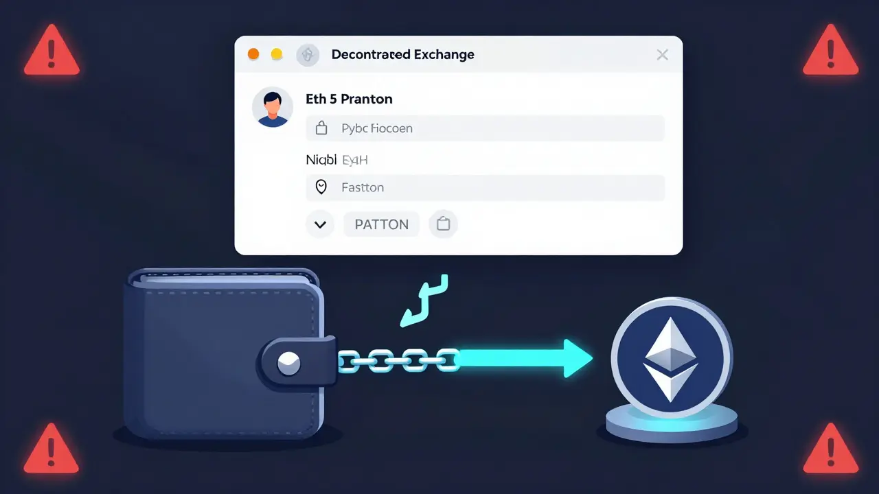 Illustration of swapping ETH for meme coins via decentralized exchange