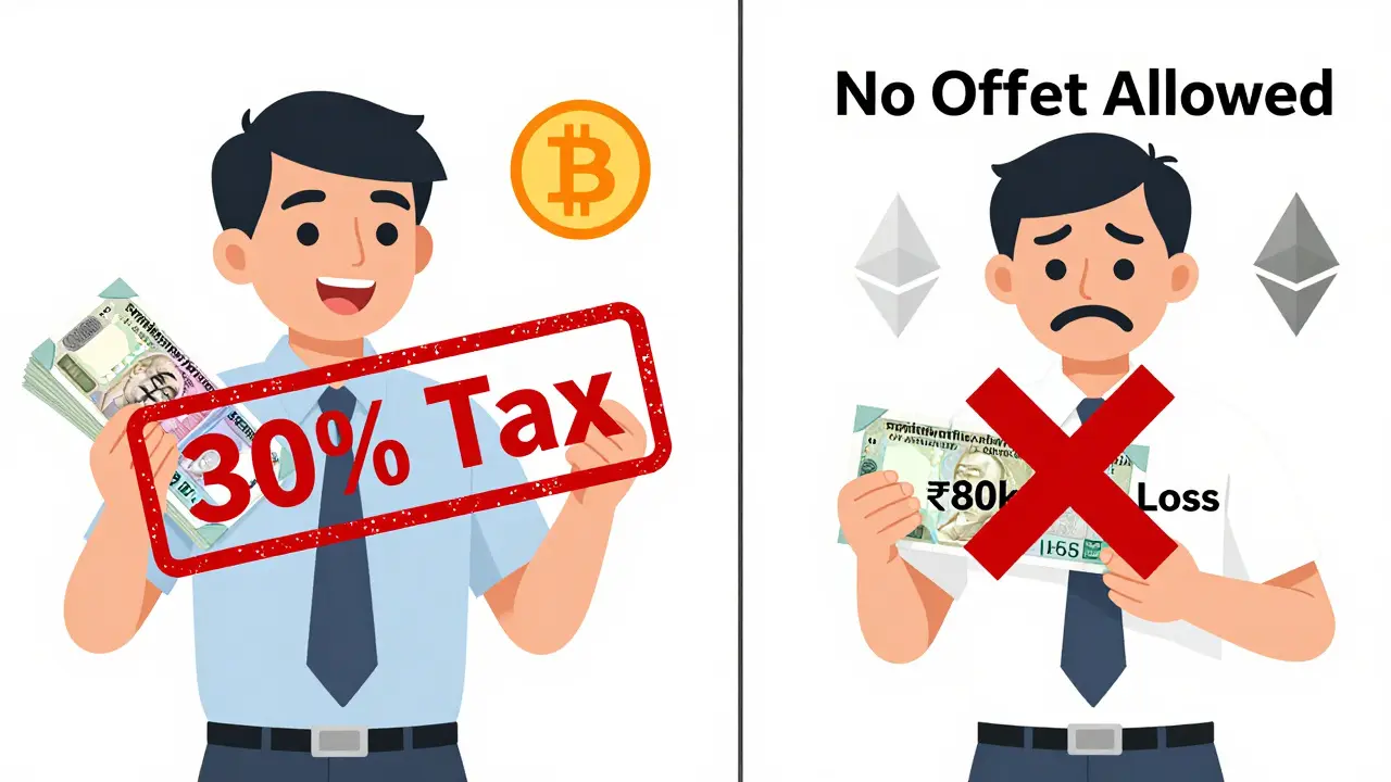 No Loss Offset Rule in India: Impact on Crypto Traders