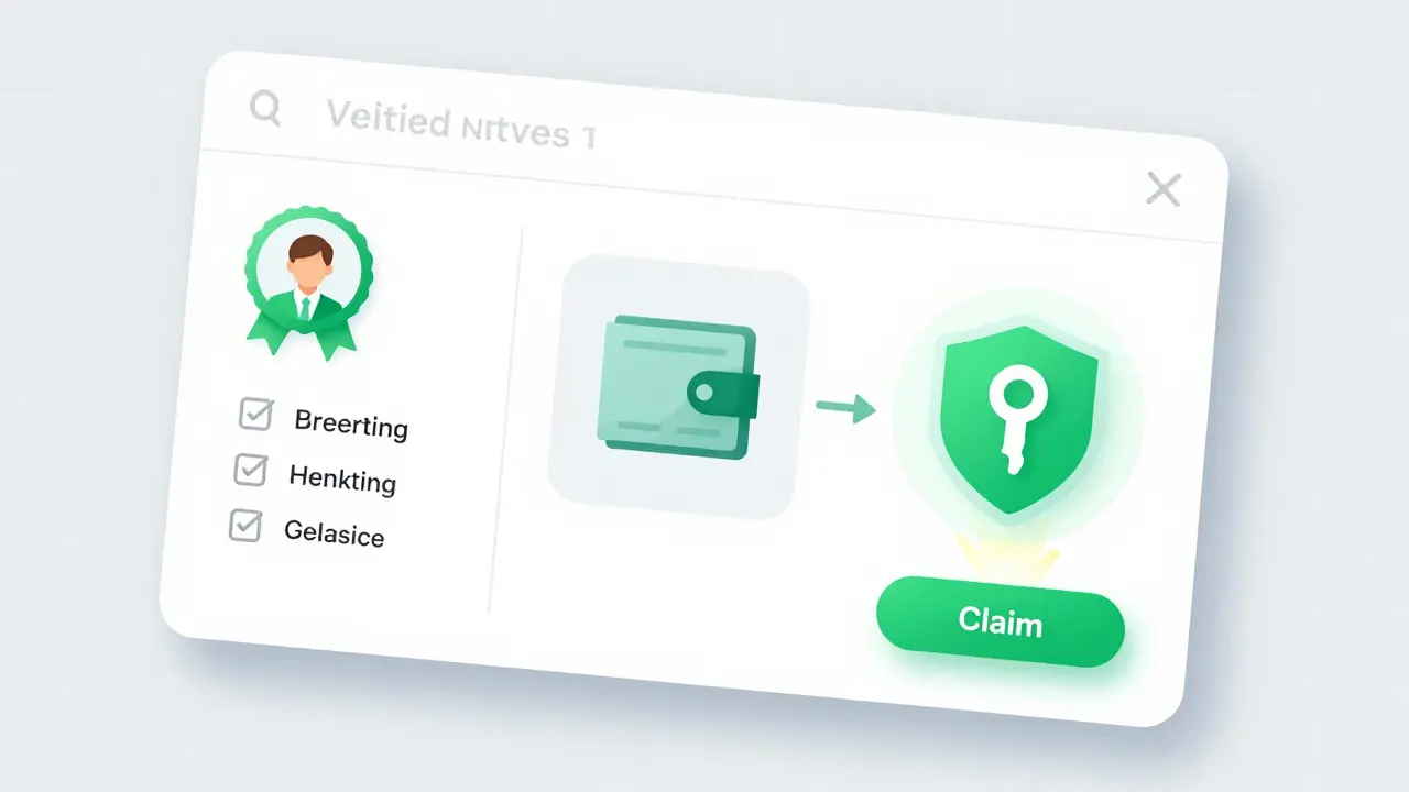 Step-by-step diagram of NFT claim process