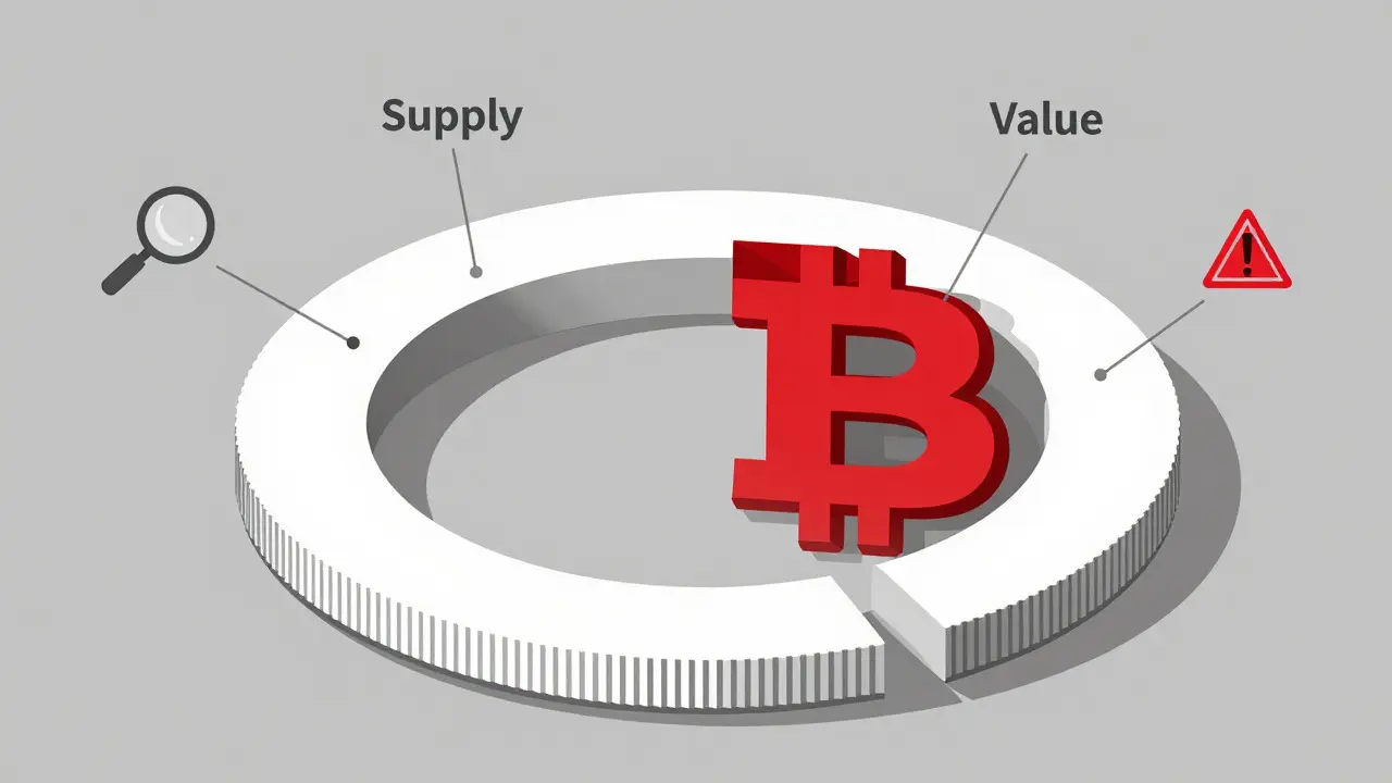 Exploded diagram of crypto supply and value metrics