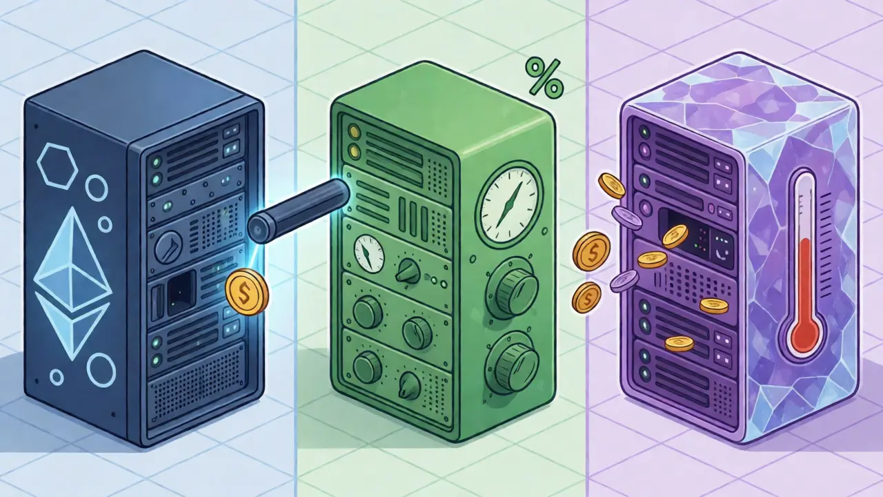 Slashing Penalty Amounts by Blockchain: Ethereum, Cosmos, and Polkadot Compared